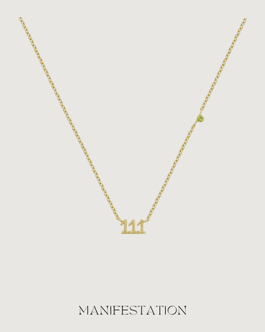 ANGEL NUMBER 111 CHOKER NECKLACE - MANIFESTATION - 18K GOLD - STUDIO JO STORE